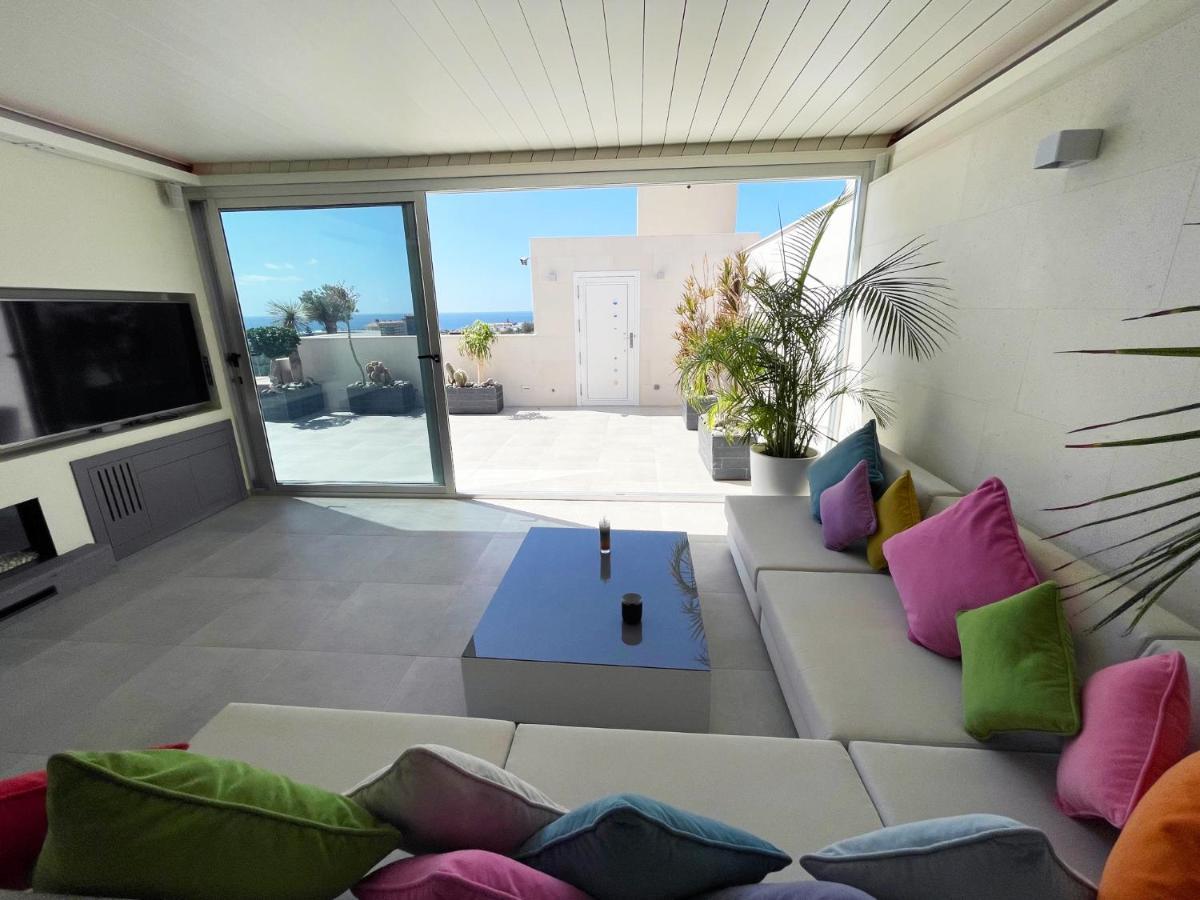 Luxury Villa Morelli With Seaview & Heated Pool Maspalomas  Exteriör bild