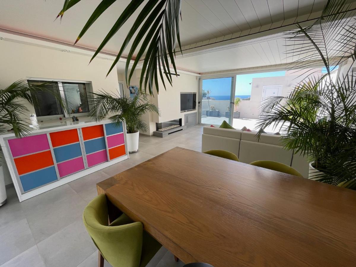 Luxury Villa Morelli With Seaview & Heated Pool Maspalomas  Exteriör bild